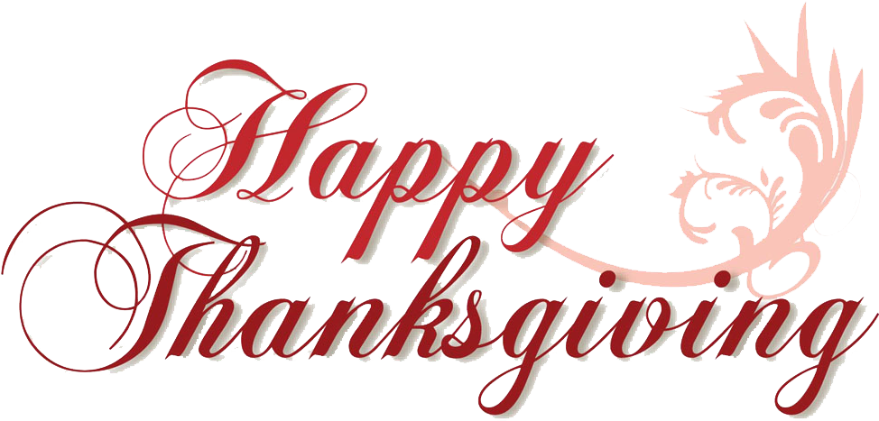 Elegant Thanksgiving Greeting PNG