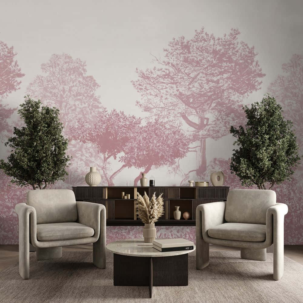 Elegant Tree Mural Living Room Decor Wallpaper