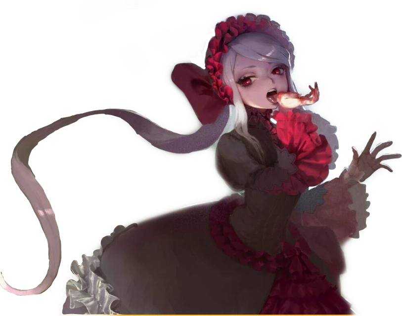 Elegant Vampire Girl Artwork PNG