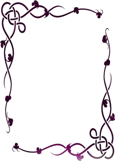 Elegant Vine Border Design PNG