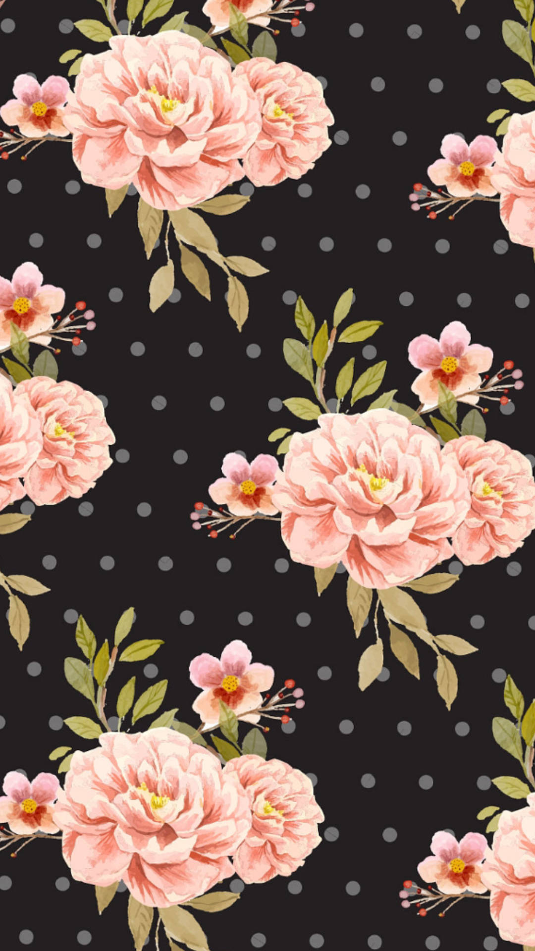 Elegant Vintage Floral Iphone Wallpaper Wallpaper