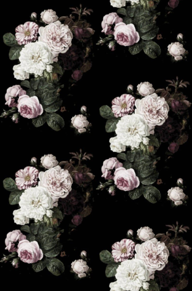 Elegant Vintage Floral Iphone Wallpaper Wallpaper