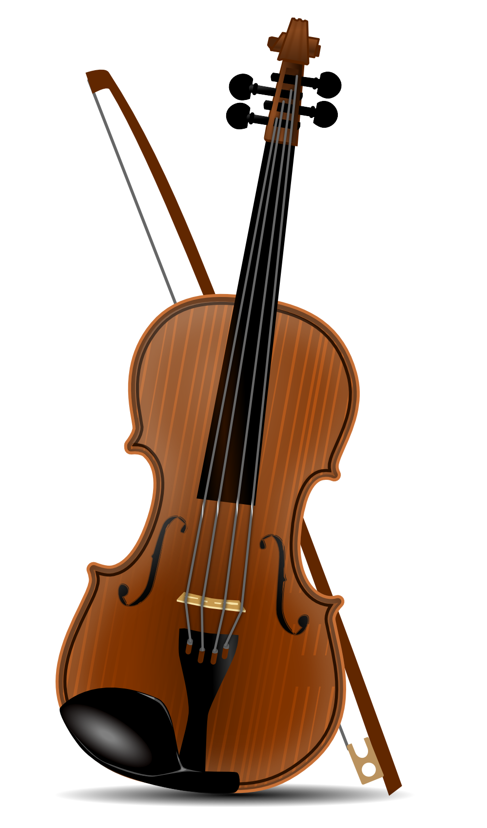 Elegant Violinon Black Background PNG