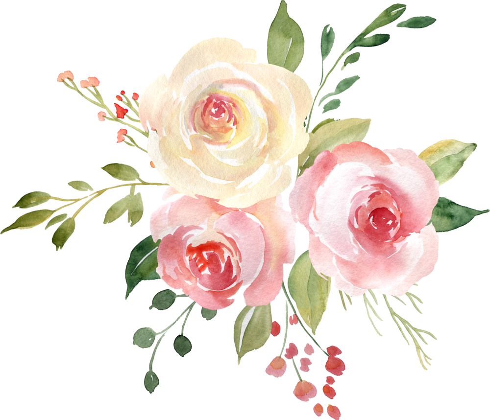 Download Elegant Watercolor Rose Bouquet | Wallpapers.com