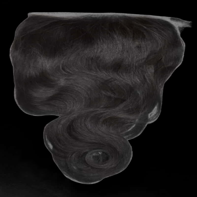 Elegant Waves Hair Art PNG