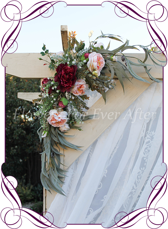 Elegant Wedding Arbor Floral Decoration PNG