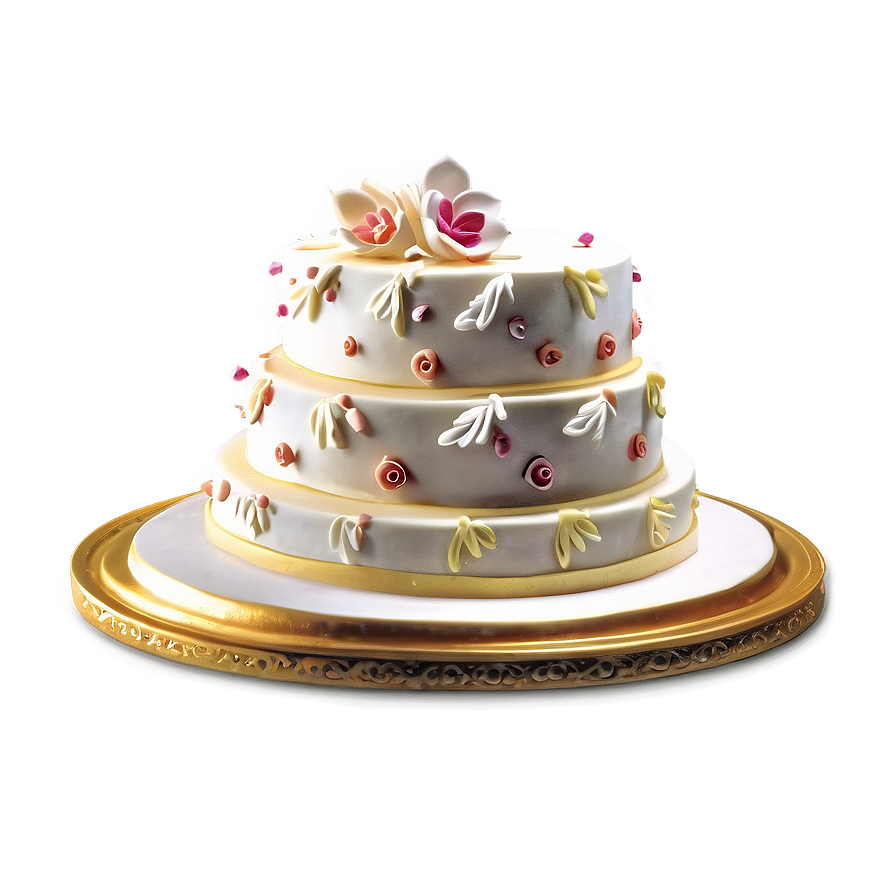 Elegant Wedding Cake Png 06122024 PNG