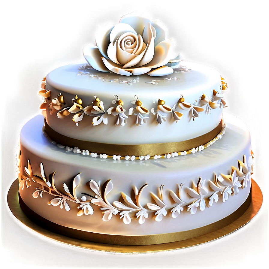 Elegant Wedding Cake Png Egp PNG