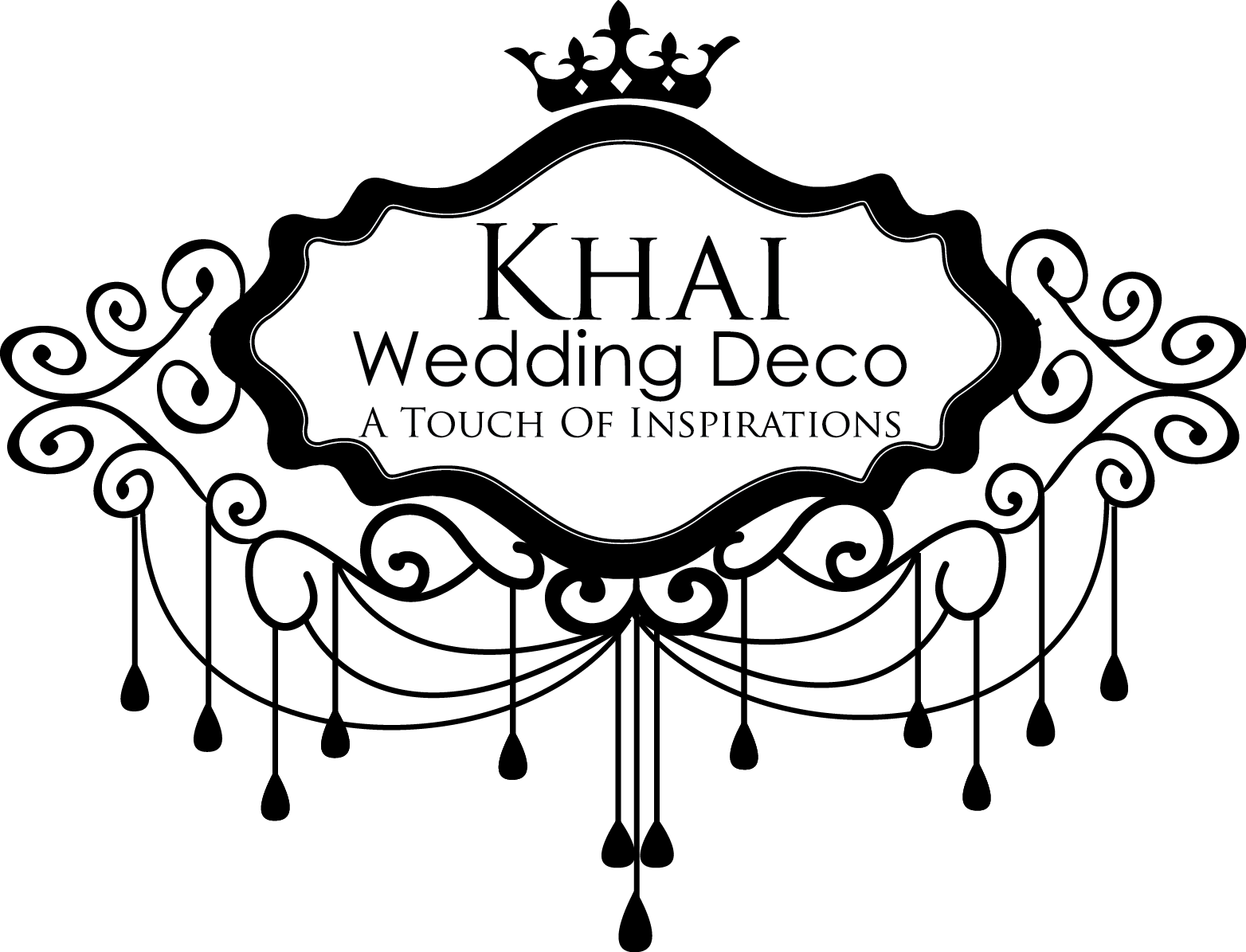 Elegant Wedding Deco Logo PNG