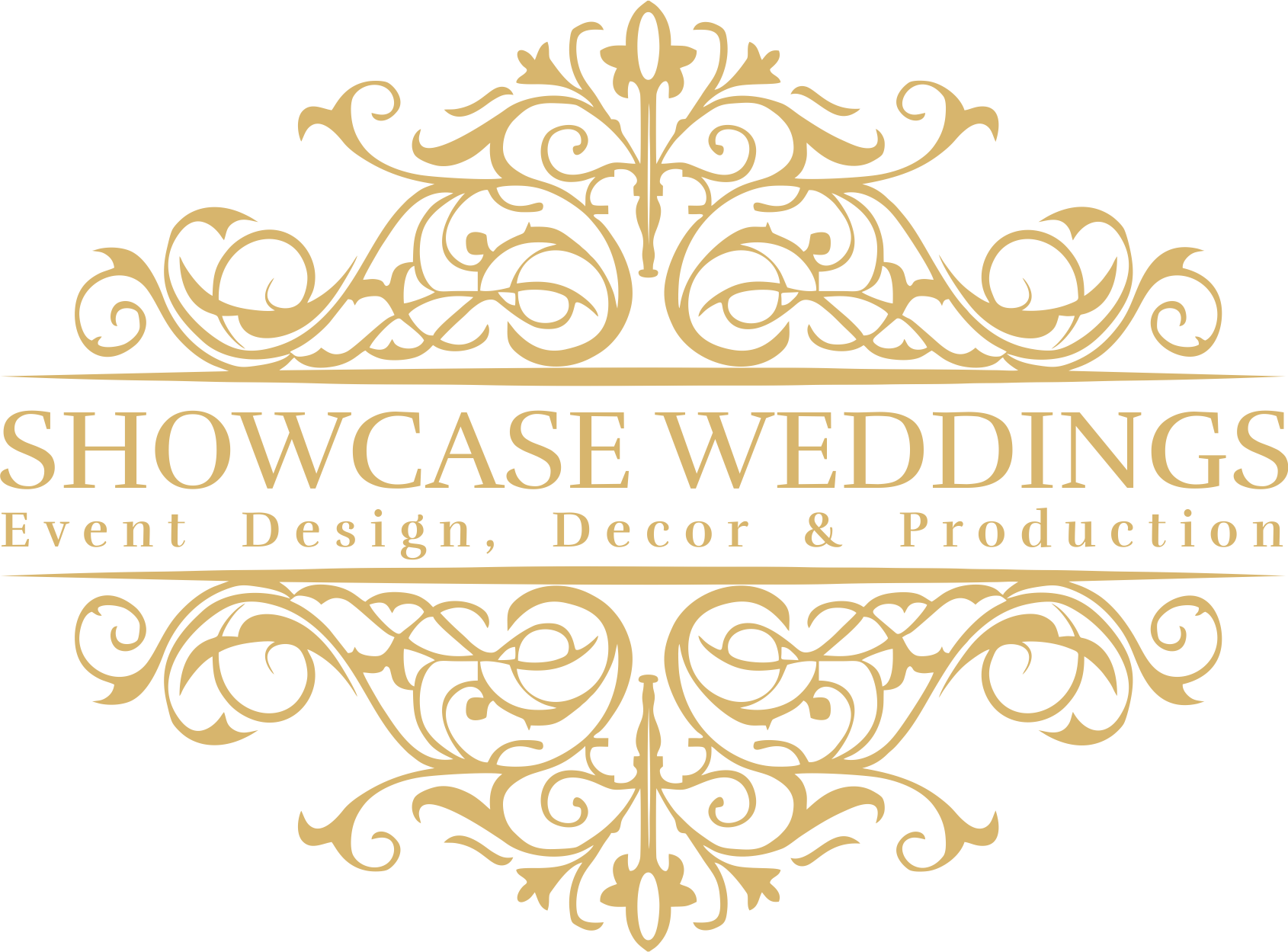 Elegant Wedding Event Design Logo PNG