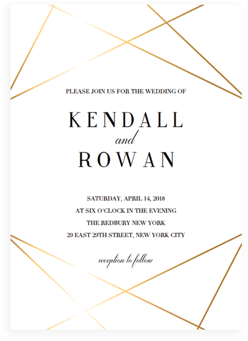 Elegant Wedding Invitation Design PNG