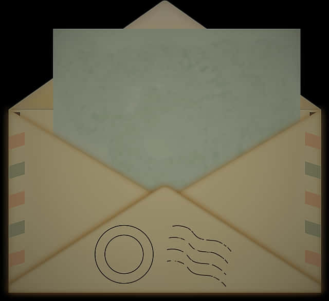 Elegant Wedding Invitation Envelope PNG