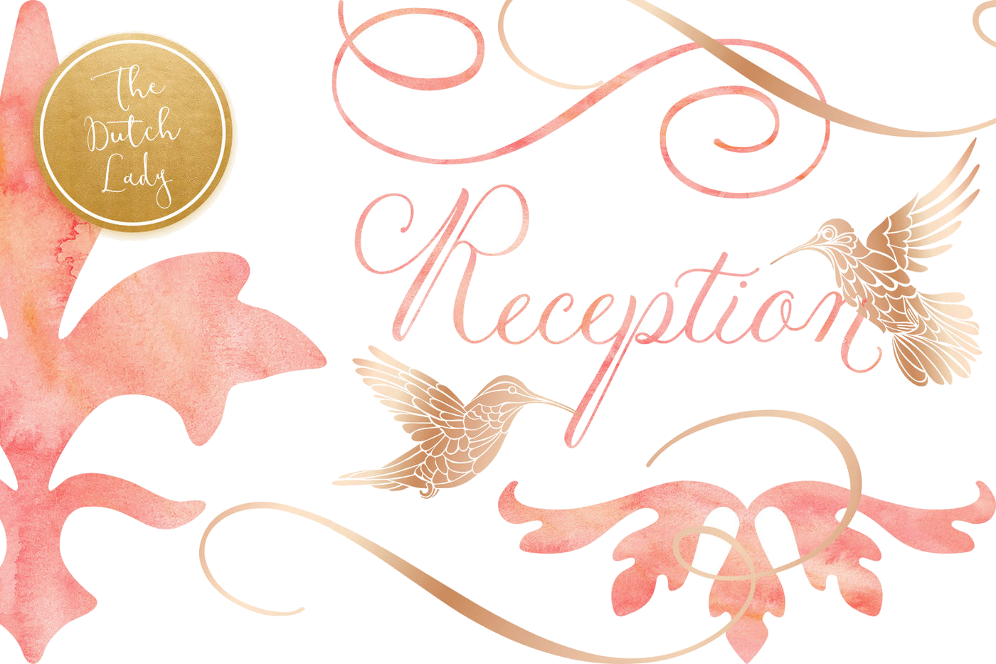 Elegant Wedding Reception Clipart PNG