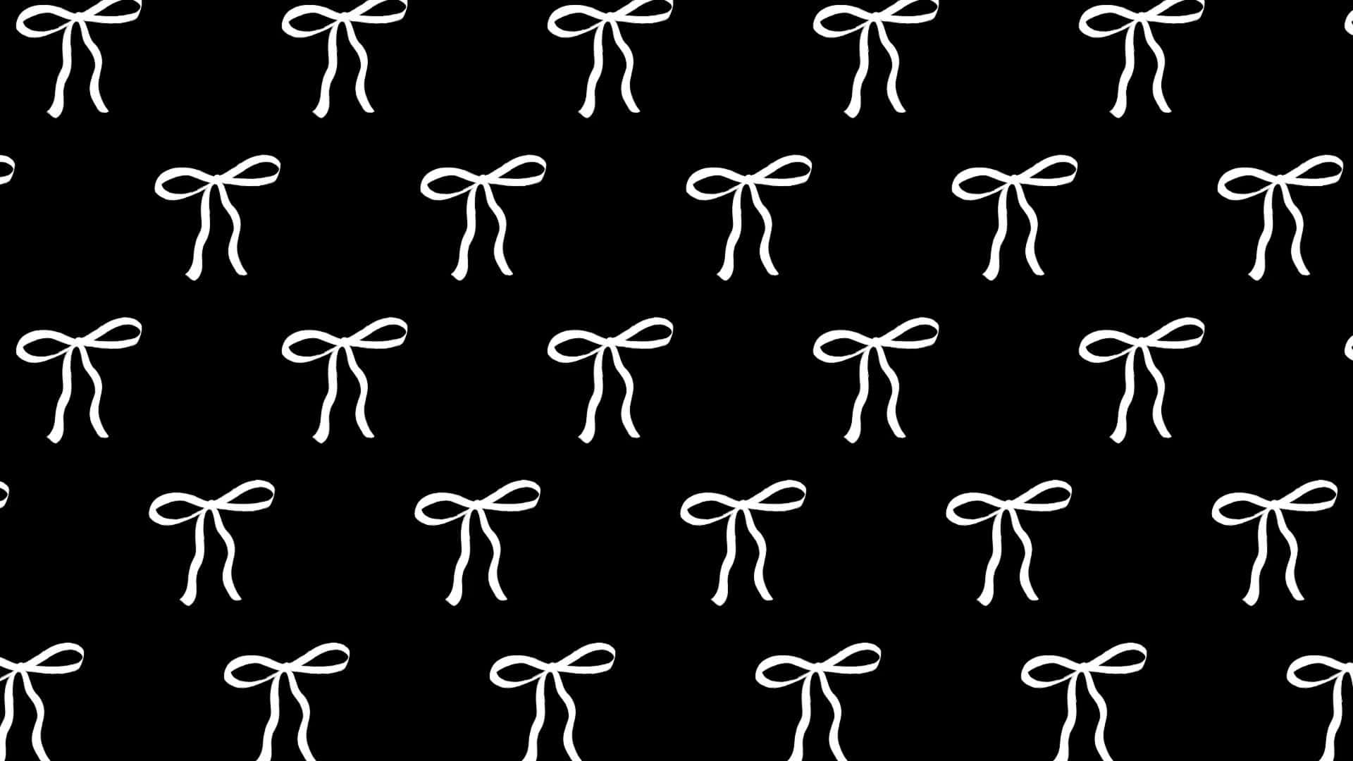 Elegant Hvit Sløyfe Mønster Bakgrunnsbildet