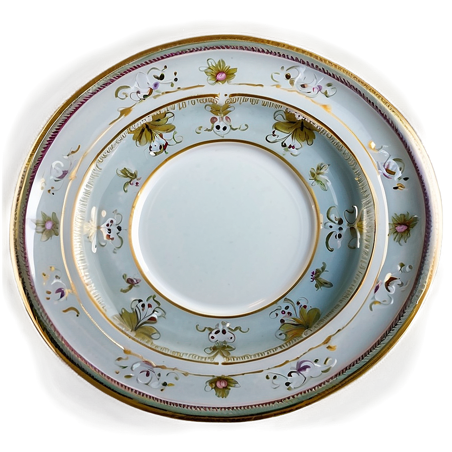 Elegant White Dinner Plate Png 06212024 PNG