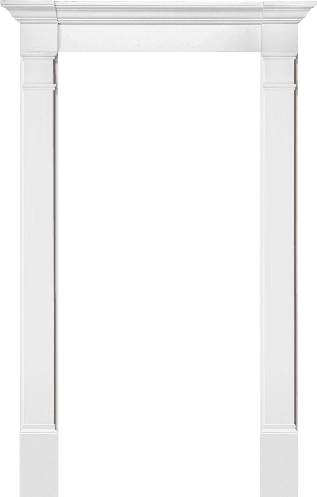 Elegant White Door Frame PNG