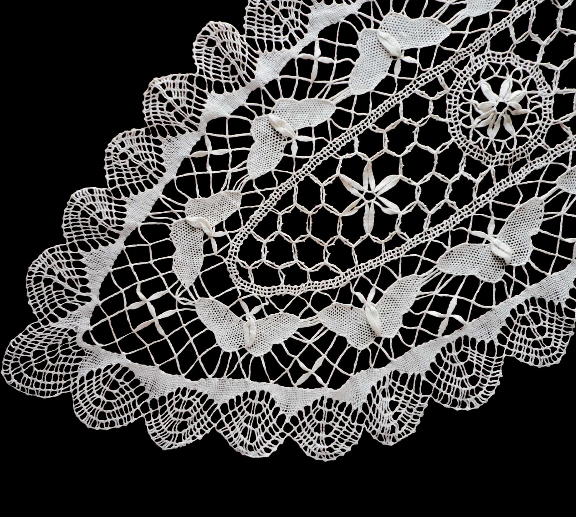Download Elegant White Lace Pattern | Wallpapers.com