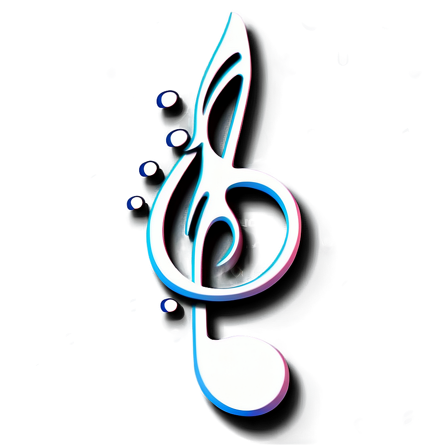 Elegant White Music Note Design Png Mvl37 PNG