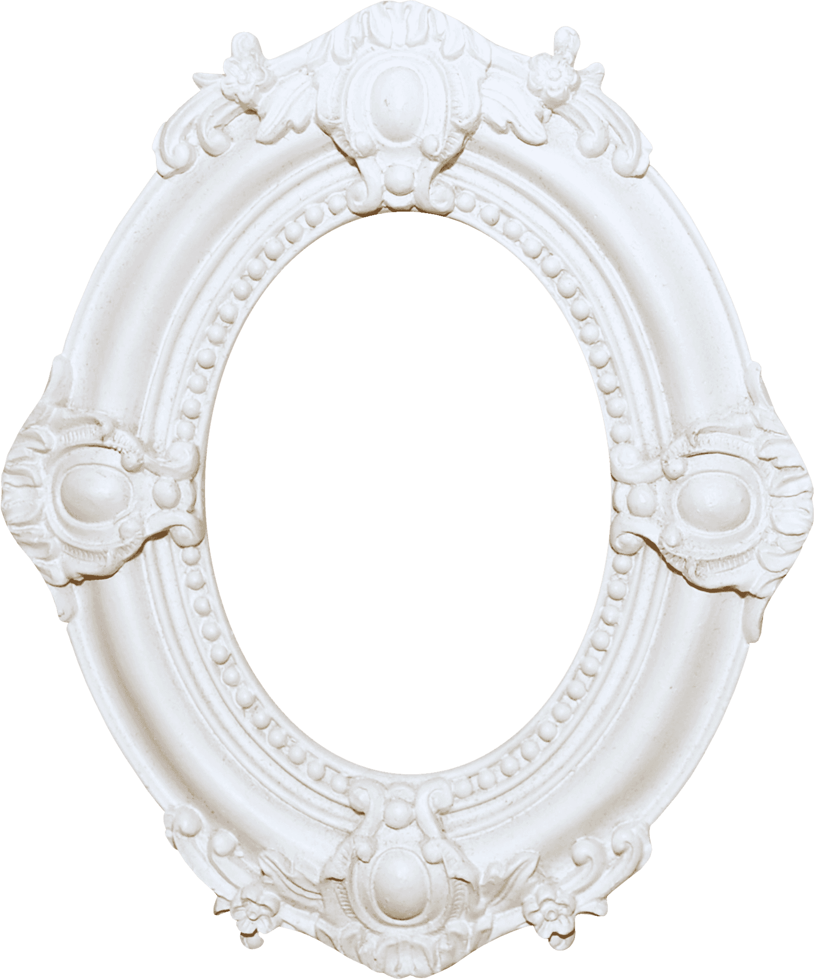 Elegant White Ornate Frame.png PNG