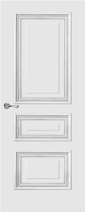 Elegant White Panel Door PNG