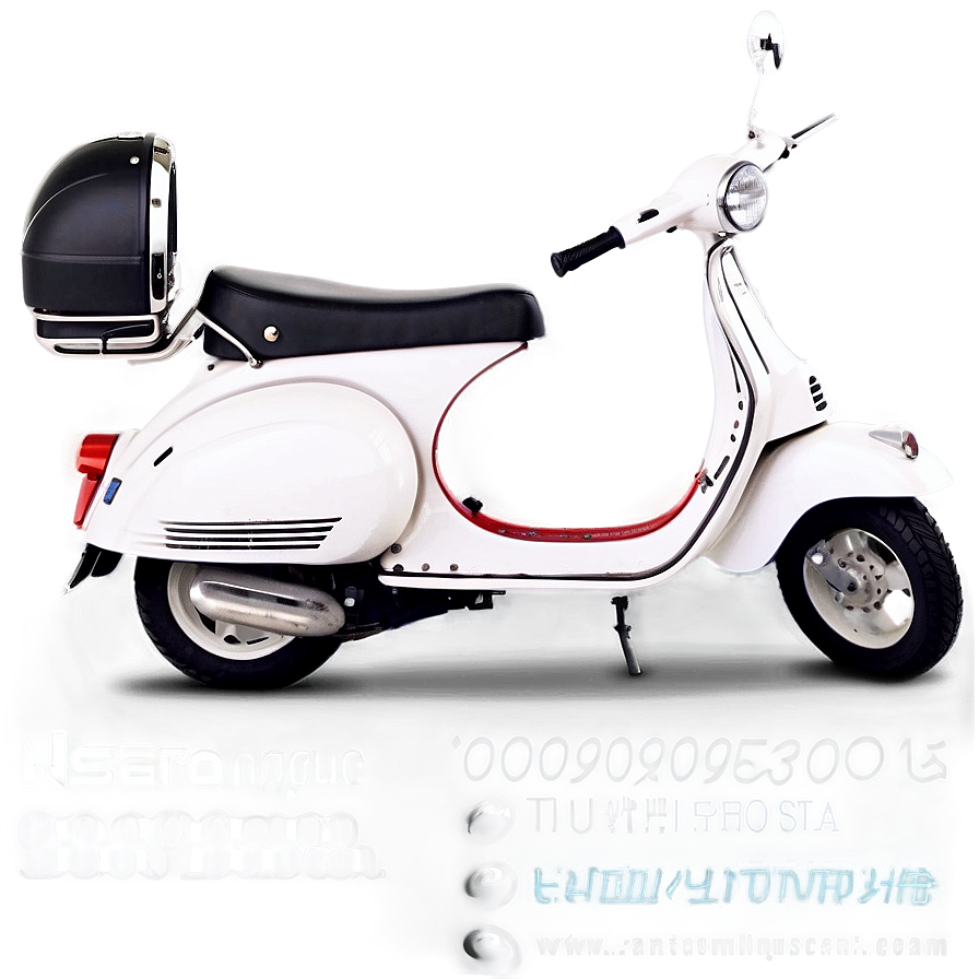 Elegant White Vespa Png Buj PNG