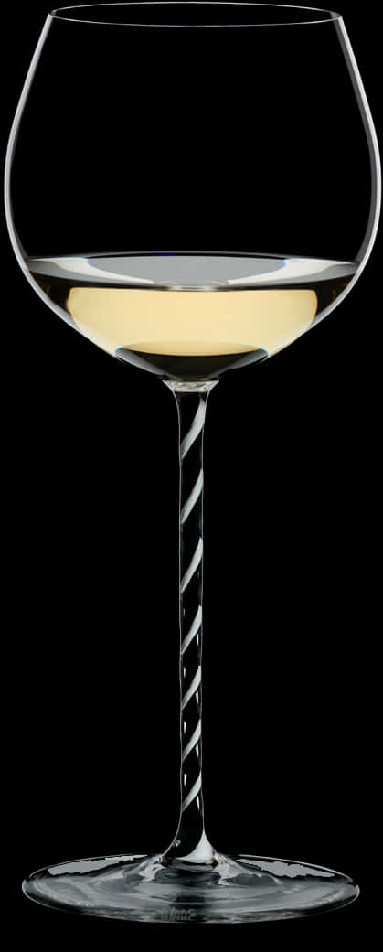 Elegant White Wine Glass PNG