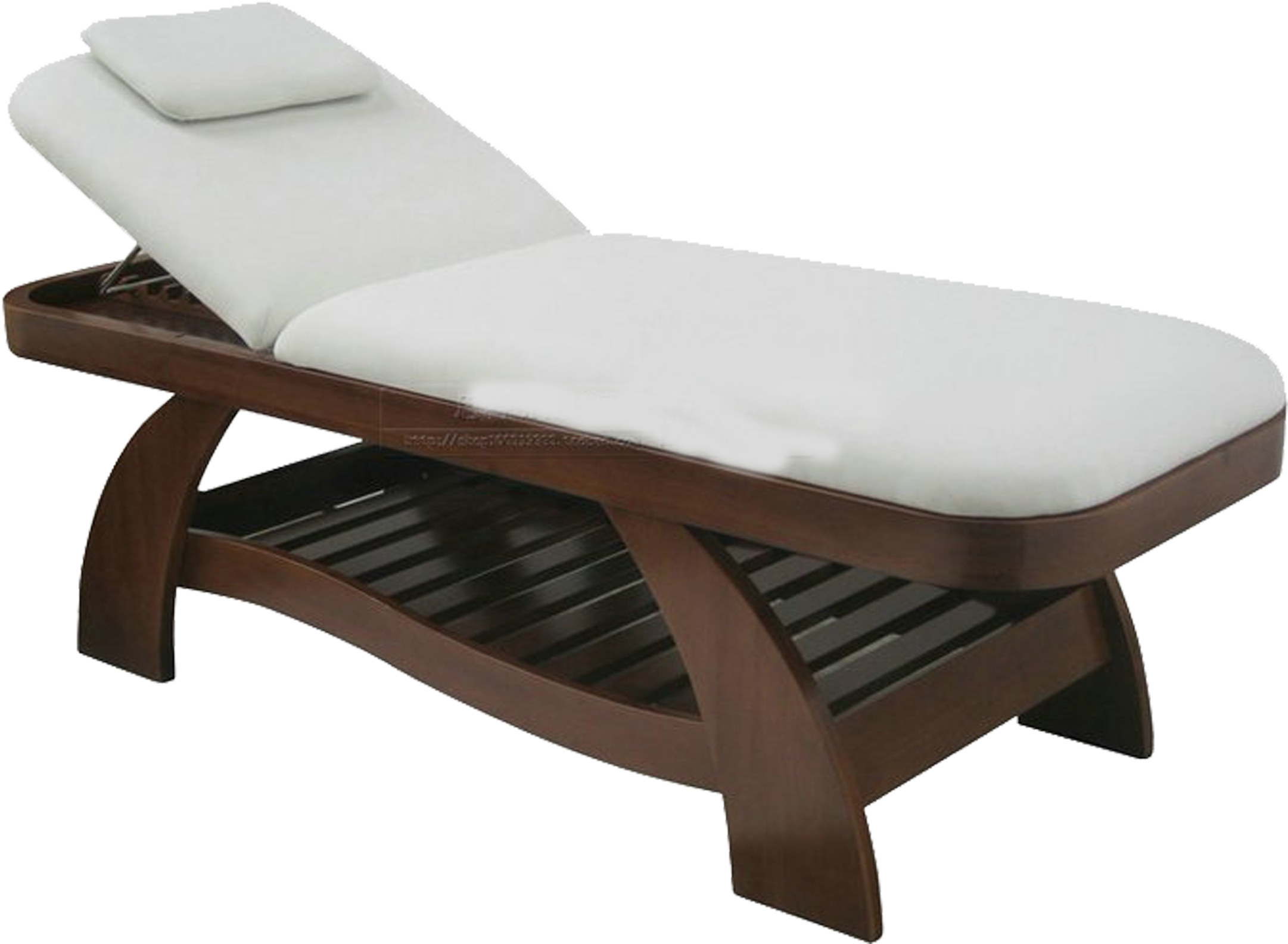 Elegant Wooden Massage Table PNG