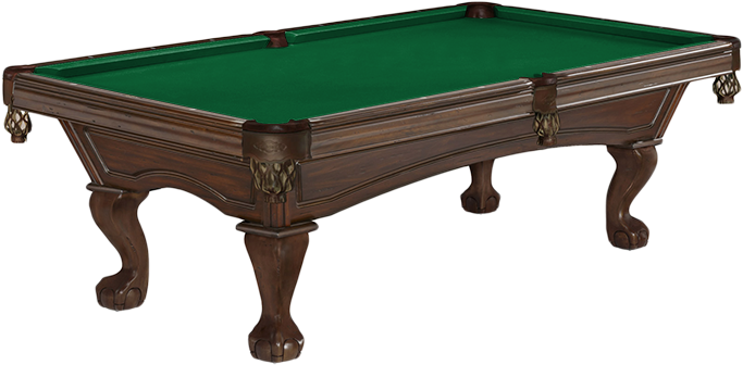Elegant Wooden Pool Table PNG