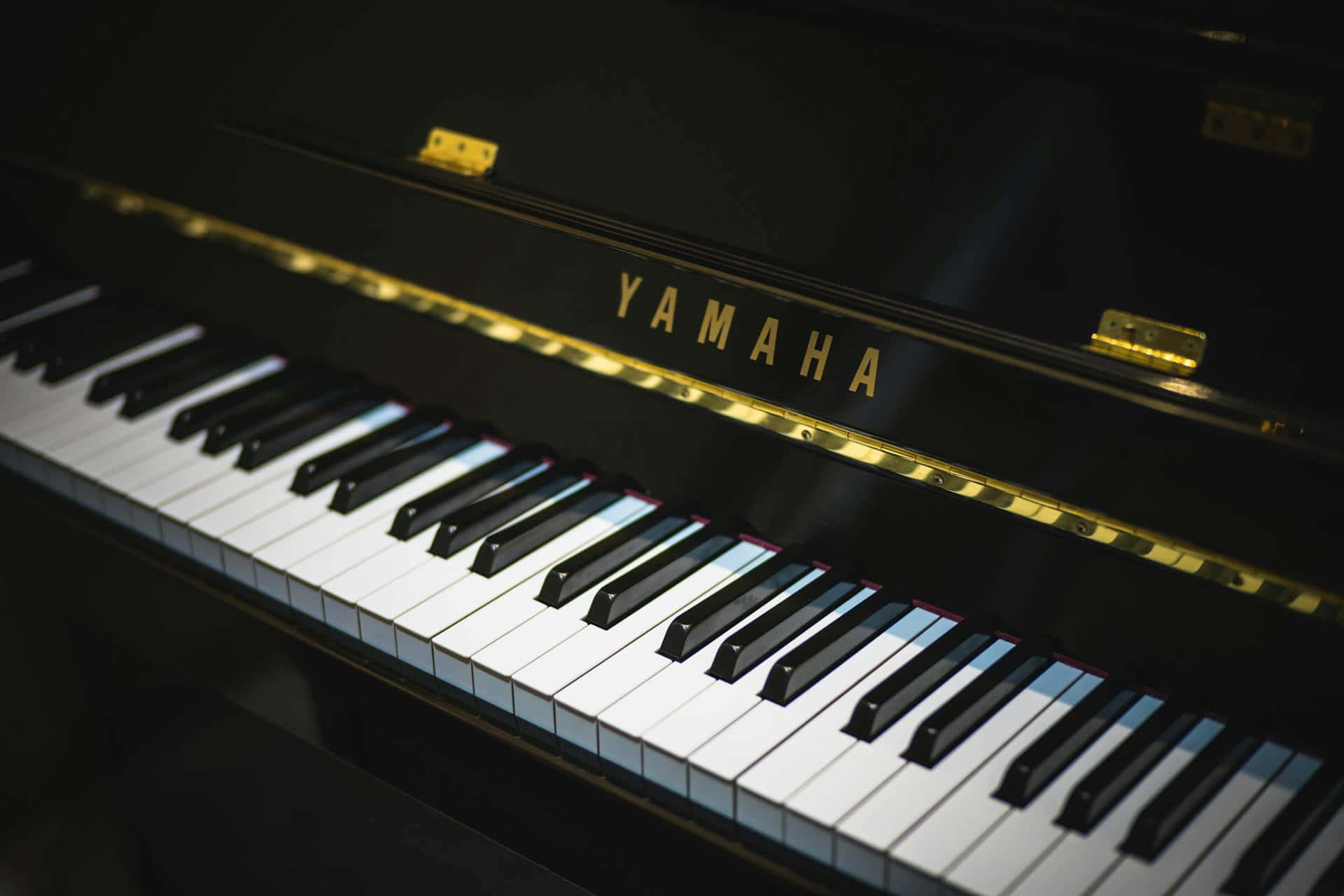 Elegant Yamaha Piano Keys Wallpaper