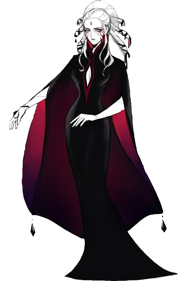 Elegant_ Animated_ Figure_in_ Black_and_ Red_ Cape PNG