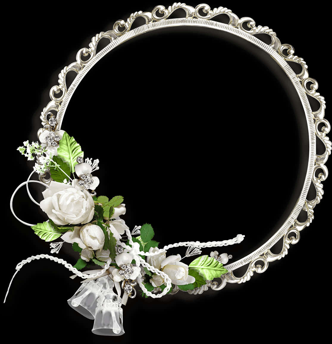 Elegant_ Floral_ Frame_ Design PNG