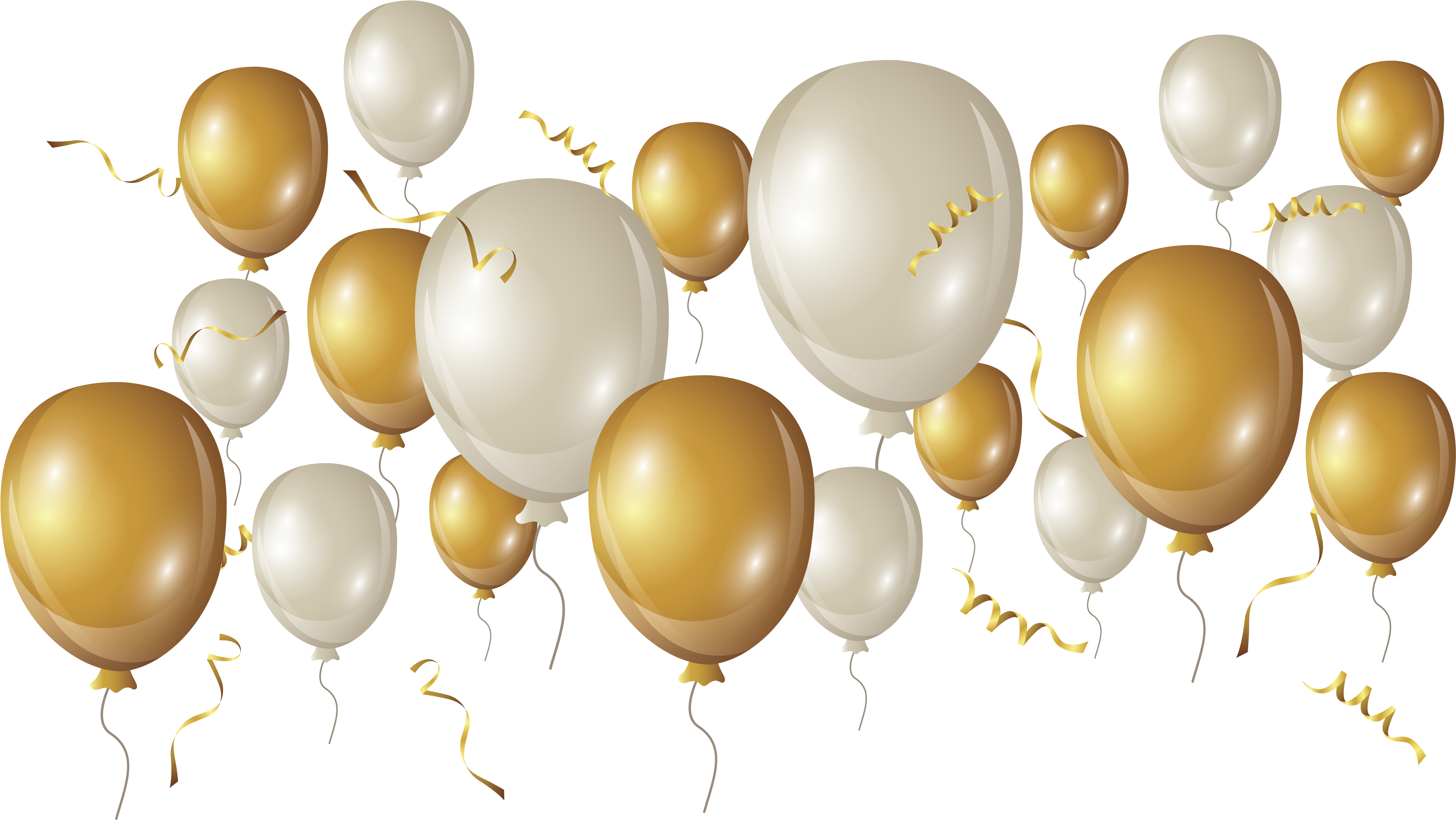 Elegant_ Gold_and_ White_ Balloons_ Background PNG