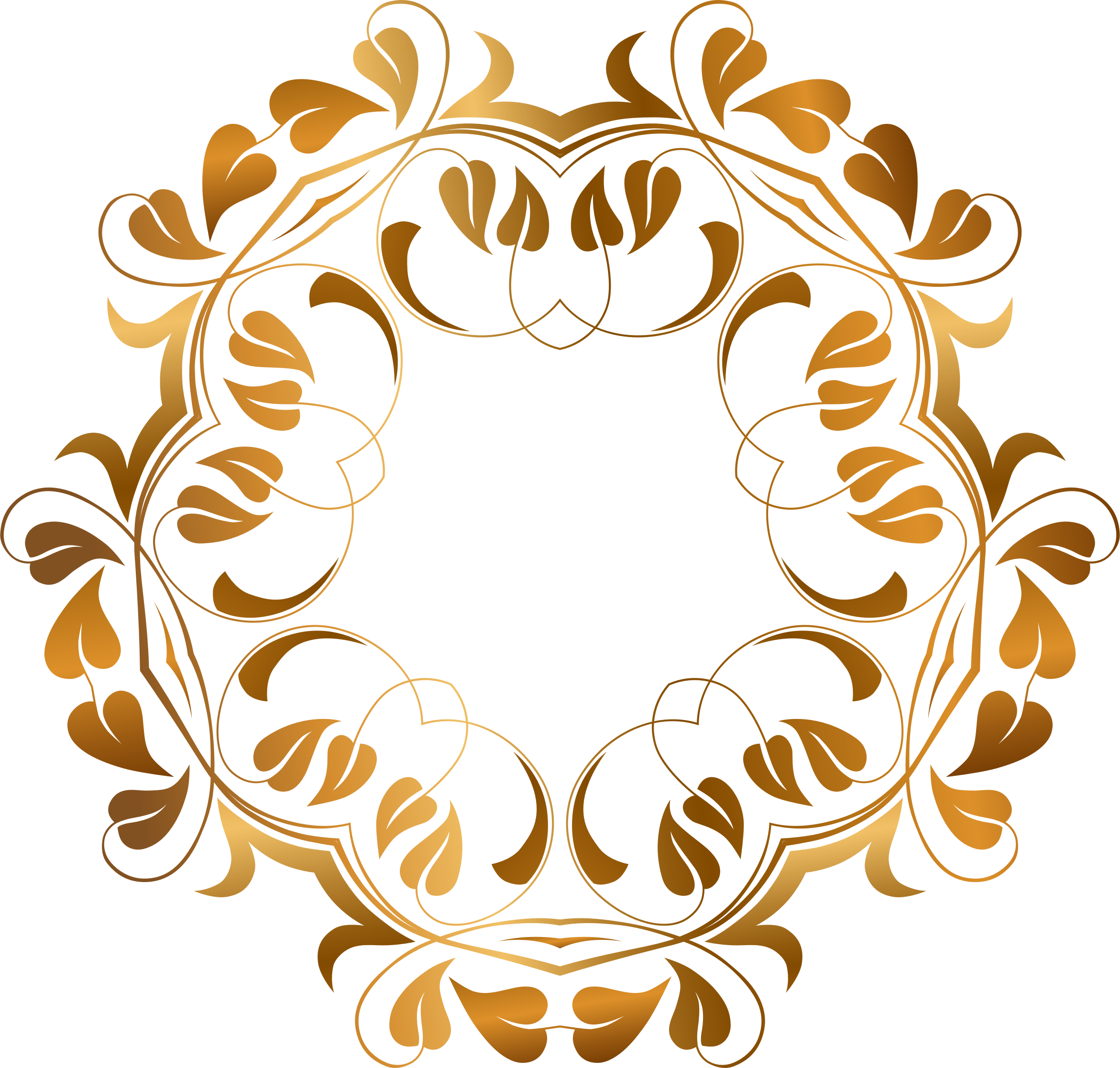 Elegant_ Golden_ Floral_ Wreath_ Design.png PNG