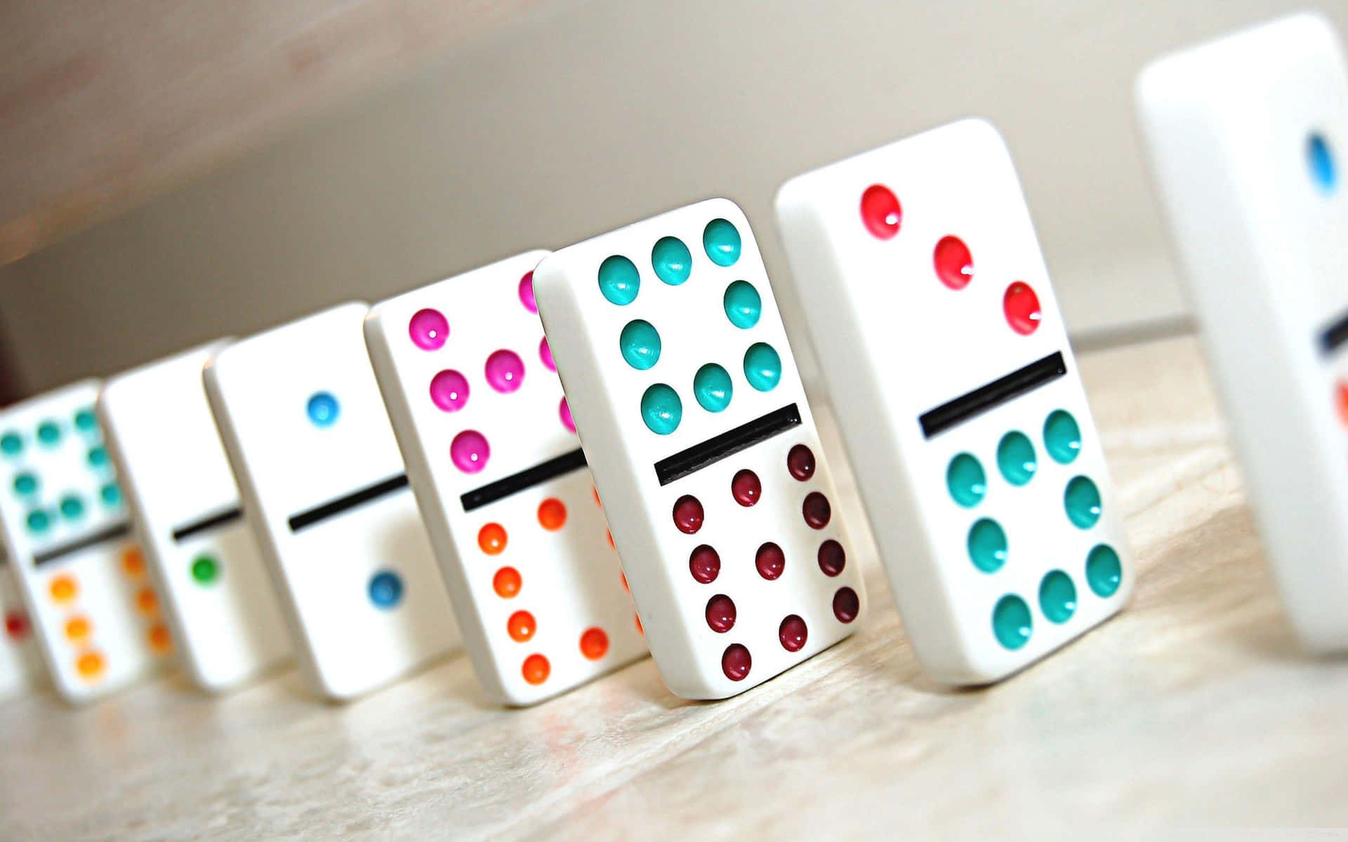 Elegantedisposizione Di Tessere Del Domino