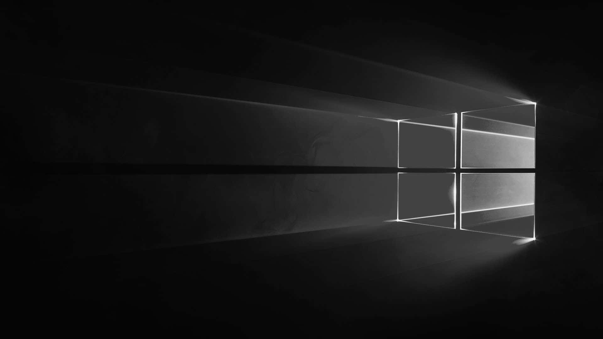 Elegantefondo De Pantalla Negro De Windows 10