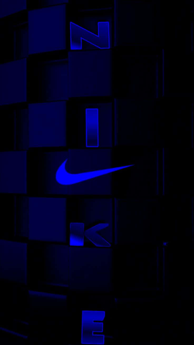Elegantefondo De Pantalla Nike Azul. Fondo de pantalla