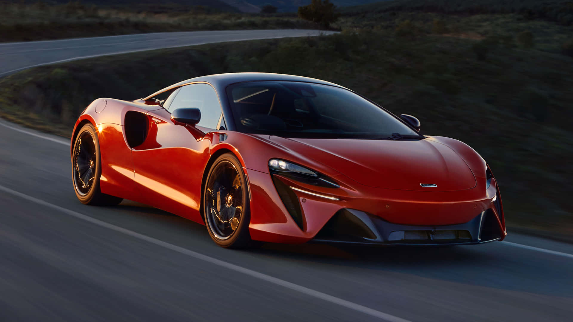 Elegantesupercar Mclaren Sulla Strada