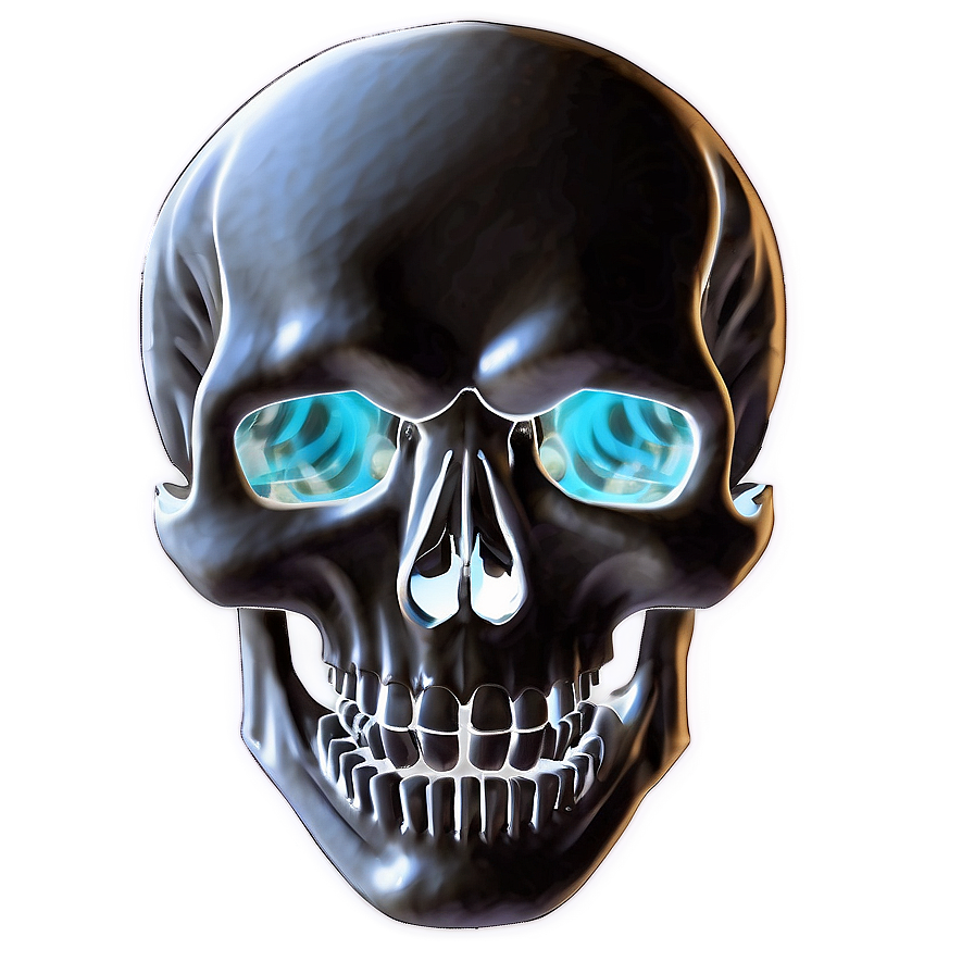 Elemental Skull Graphic Png B PNG