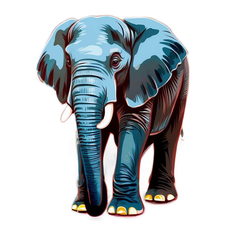 Elephant Cartoon Illustration Png Ija35 PNG