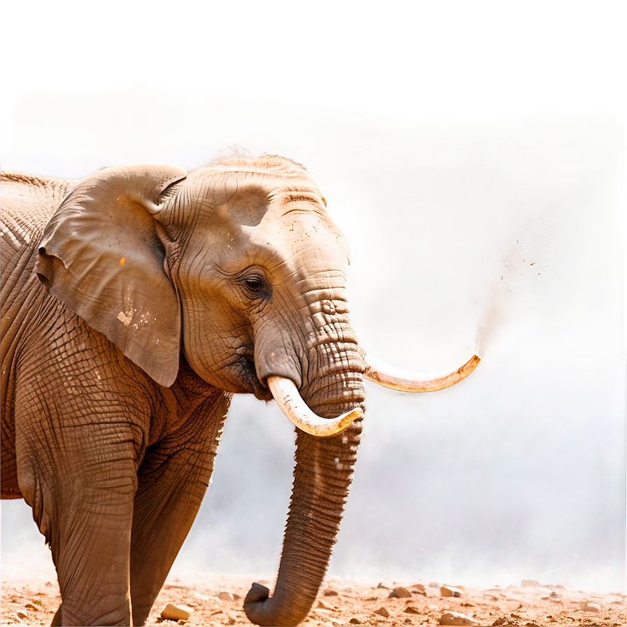 Elephant Dust Bathing Png 05032024 PNG