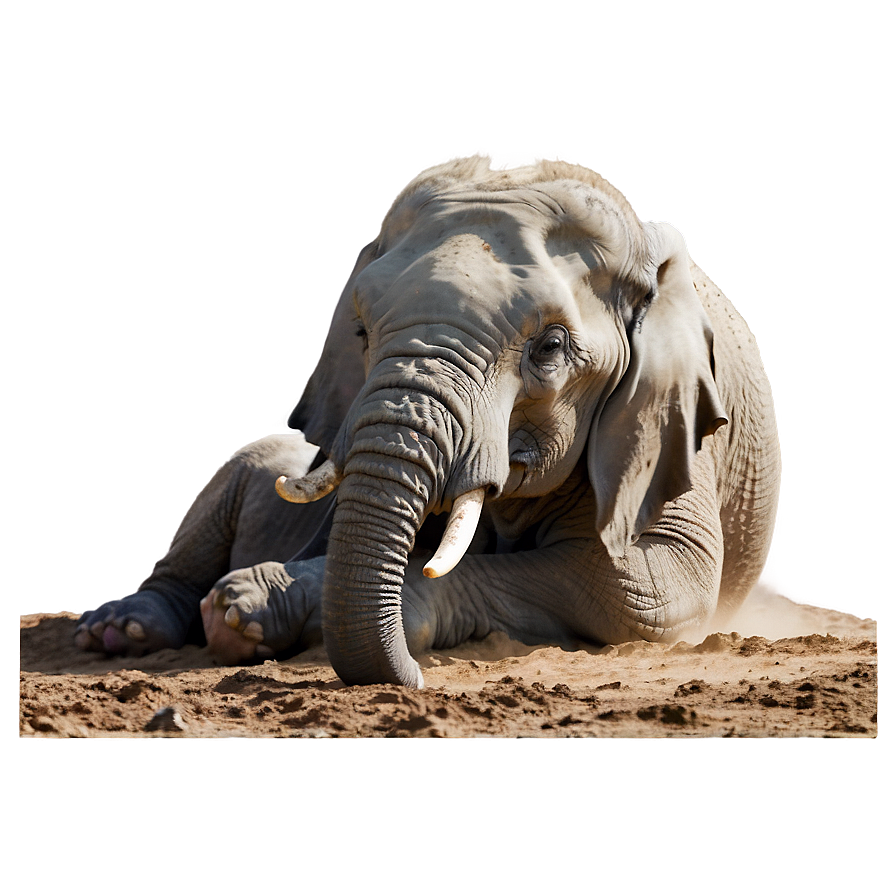 Elephant Dust Bathing Png Cab47 PNG