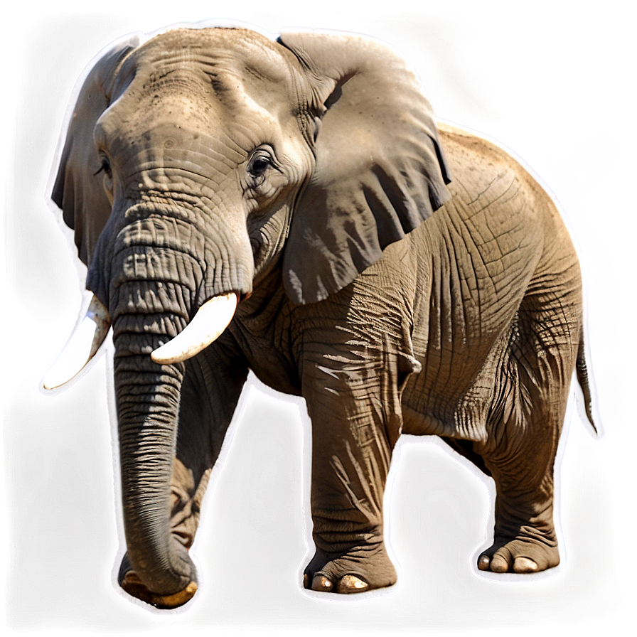 Elephant In Savannah Png Xys85 PNG