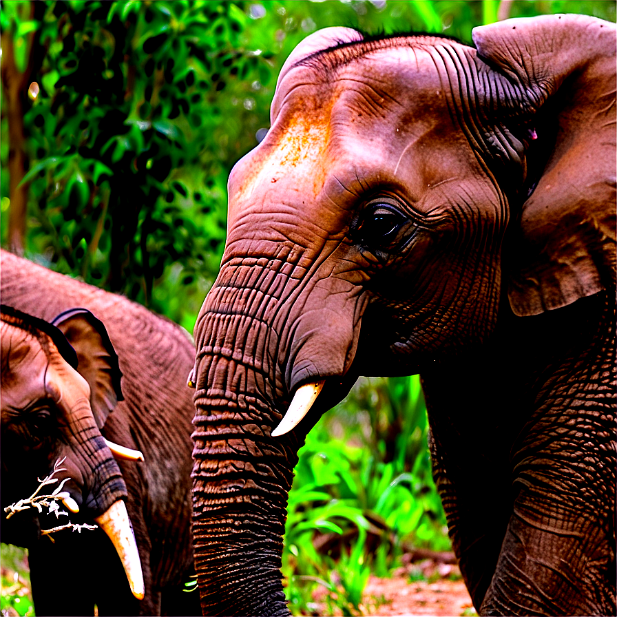 Elephant Safari Encounter Png Smd PNG