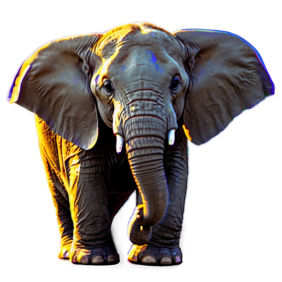Elephant Sunset Scene Png 39 PNG