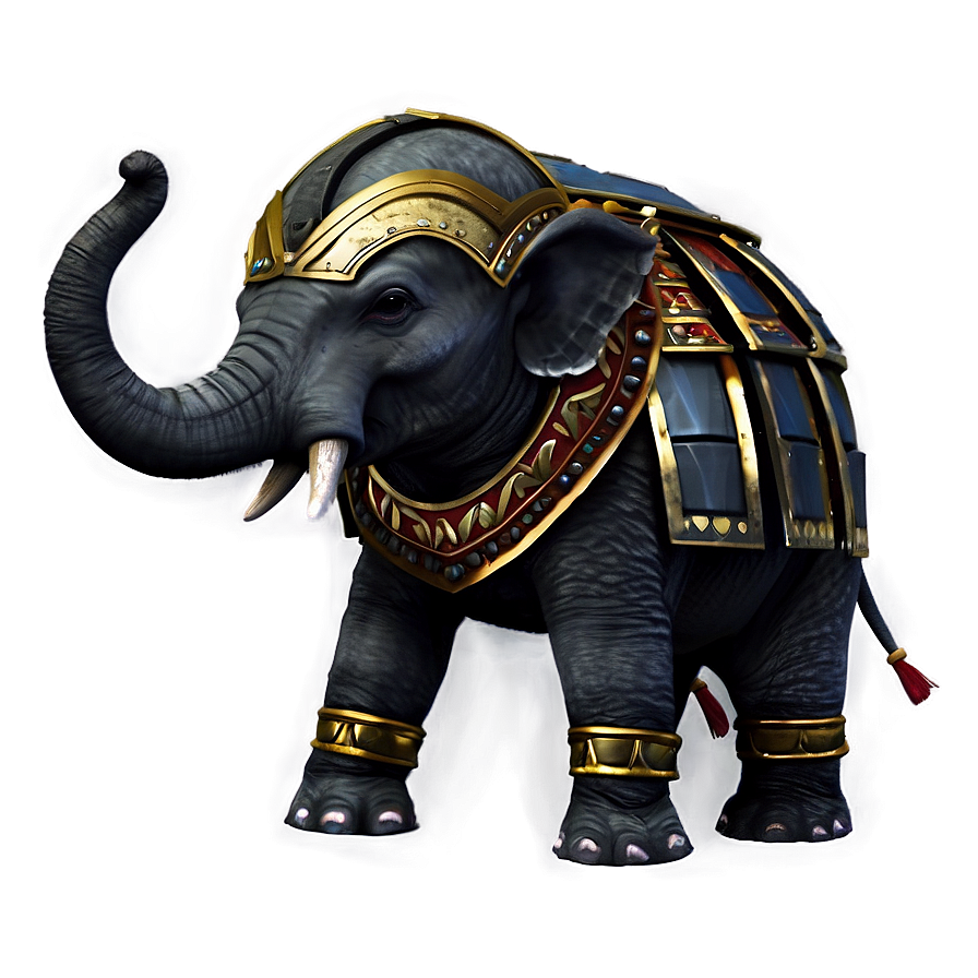 Elephant Warrior Armor Png Tnh PNG