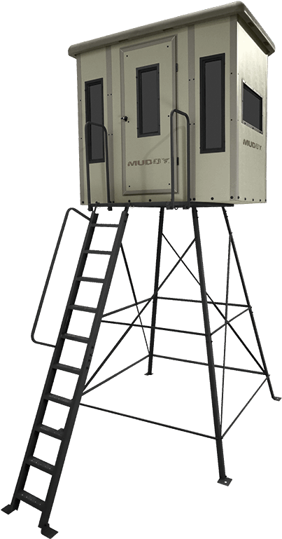 Elevated Hunting Blind Structure PNG