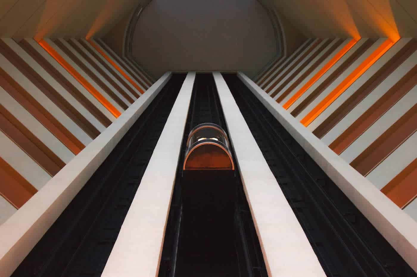 Ride High: An interior view of an elevator