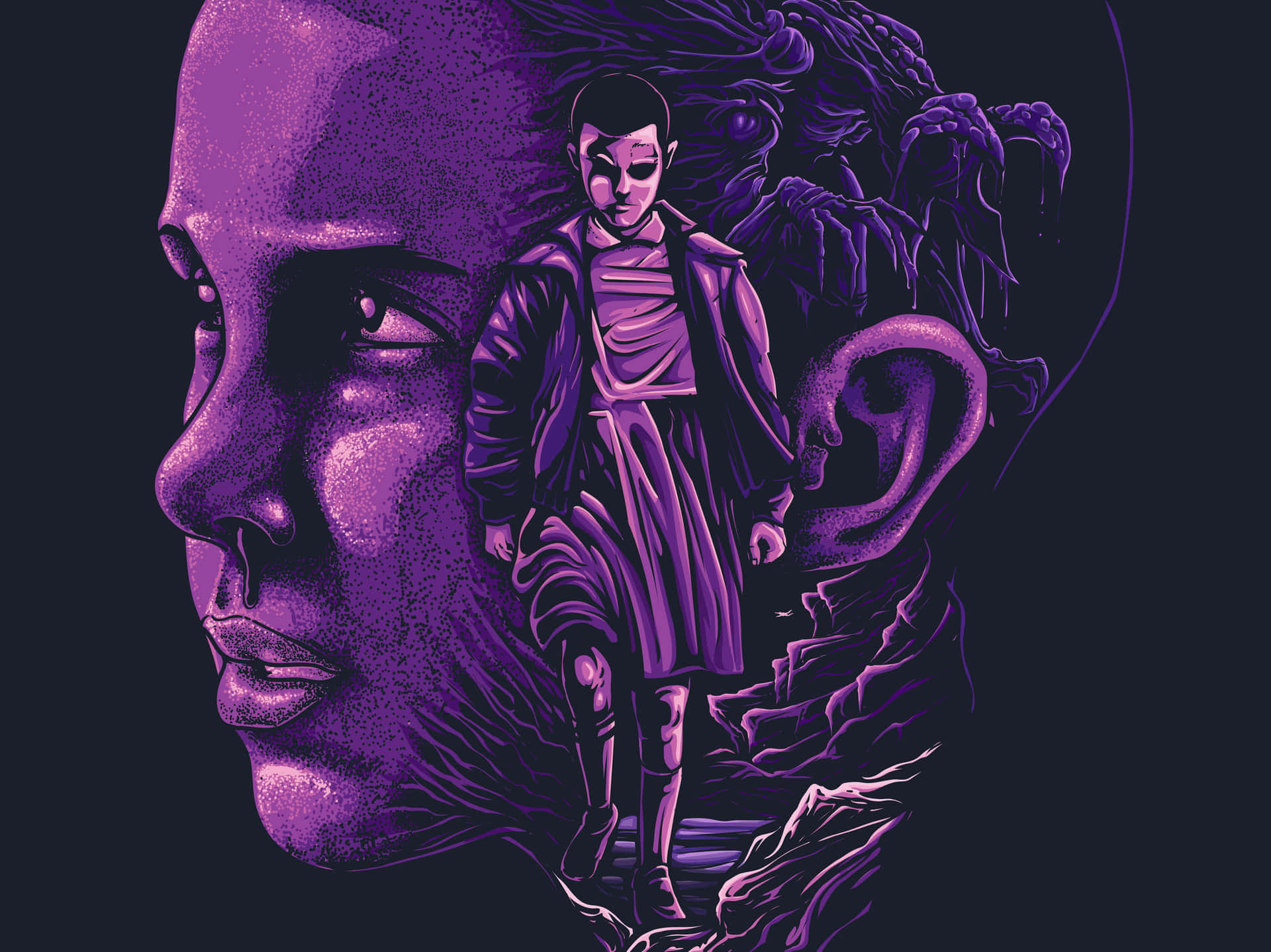 Eleven and her powers of teleportation Wallpaper