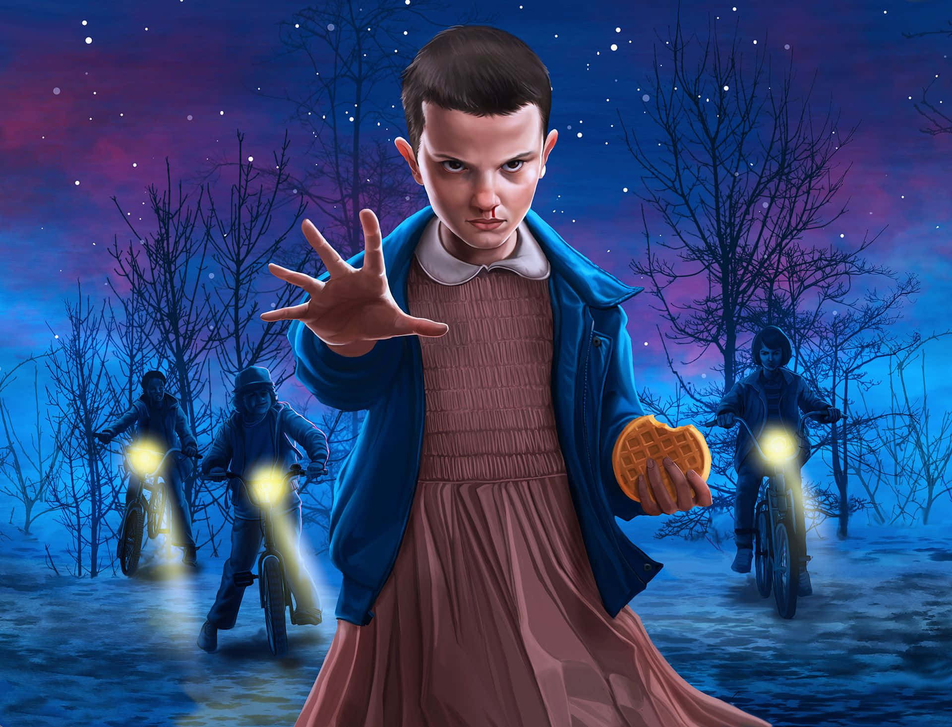 Dive into the world of Stranger Things with Eleven Wallpaper