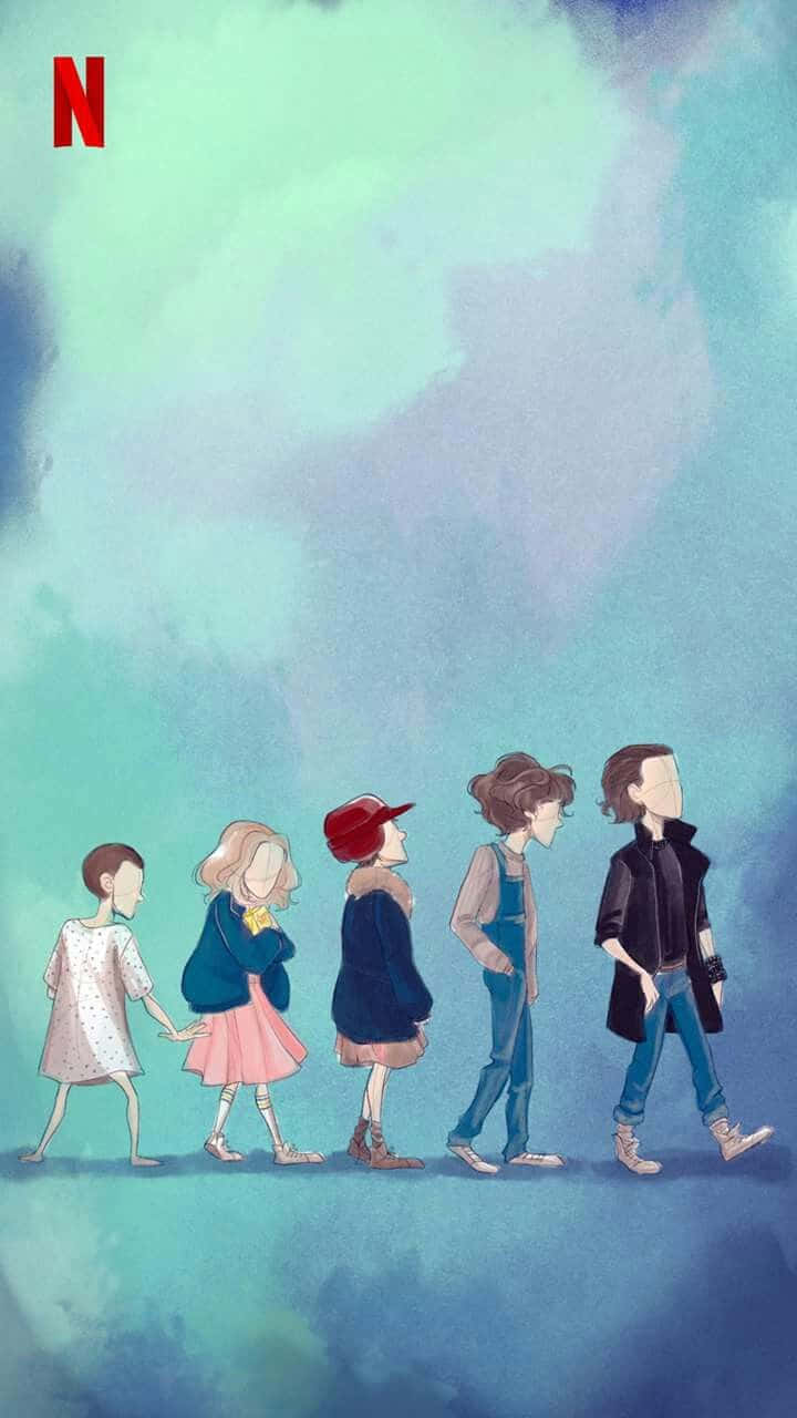 Eleven from the hit show Stranger Things Wallpaper